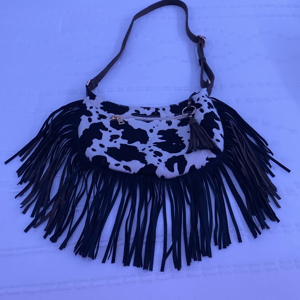 western fringe cowhide purse - Picture 3 of 16